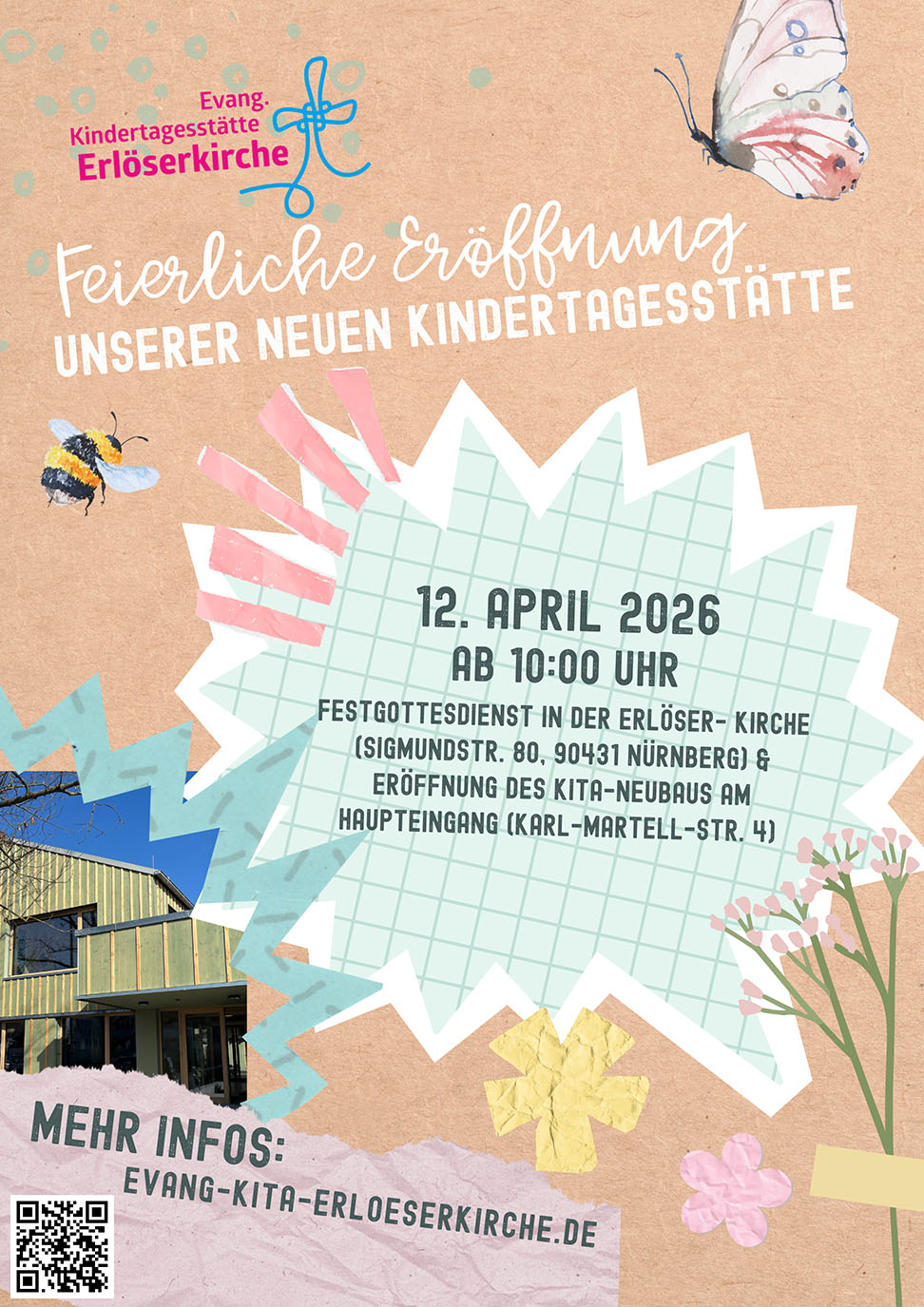 Weitere Informationen zur Neueröffnung der Kita Erlöserkirche